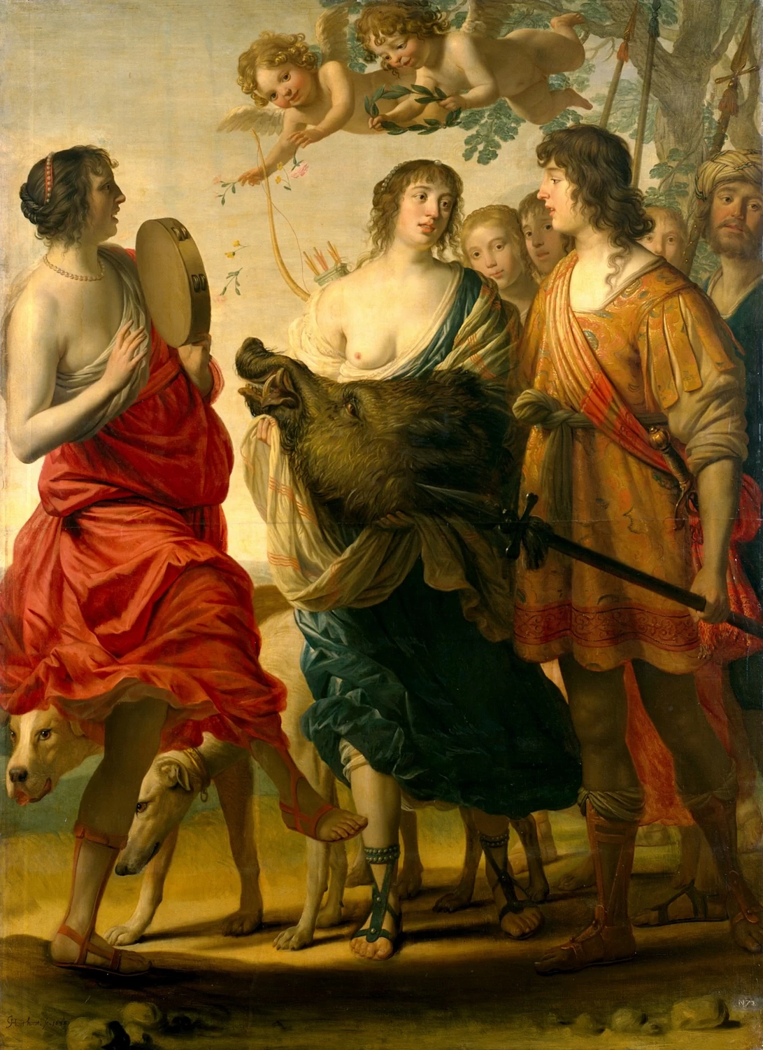 Gerard van Honthorst 134 Meleagro e Atalanta Bildergalerie Sanssouci, Potsdam