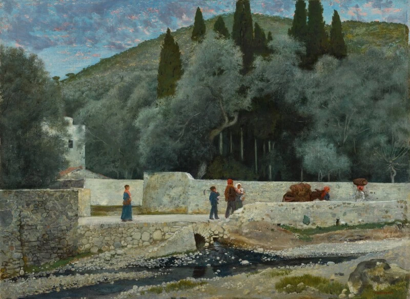 NgAnoh Stampa Su Tela Edward Robert Hughes - Quadro D'Arte Moderna 20x30 Cm Per Parete - 2