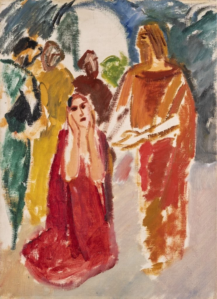 Karl Isakson 8 Cristo e l'adultera Gothenburg Museum of Art