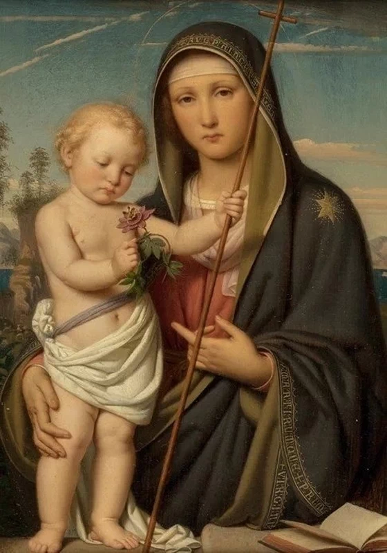 Franz Ittenbach 23 Madonna della passiflora, Ecce Agnus Dei, 1871