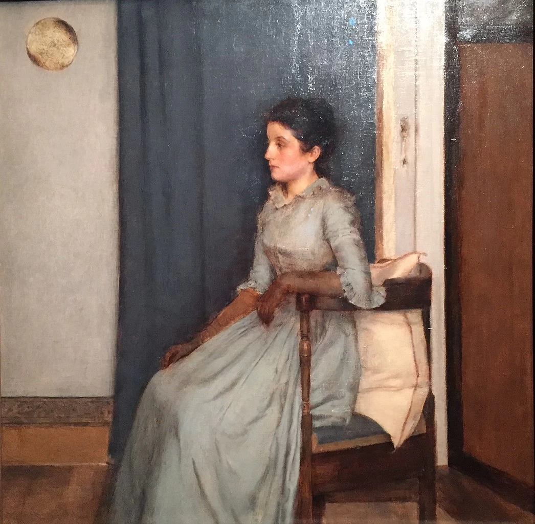 Fernand Edmond Jean Marie Khnopff 95 Ritratto di Maria van Rysselberghe Musee D'Orsay
