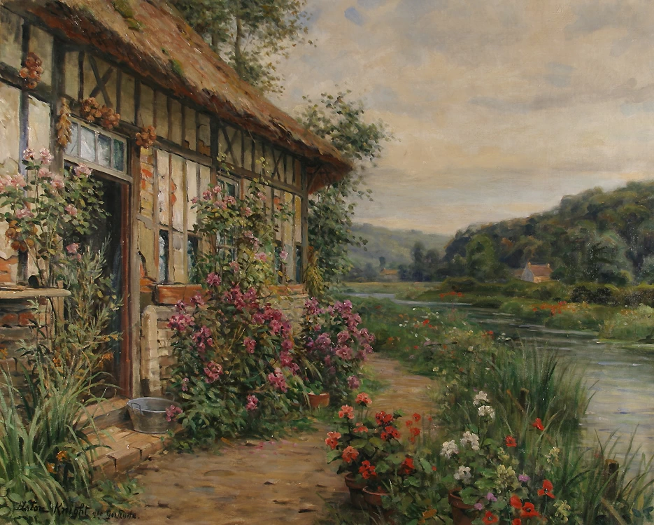 Louis Aston Knight 22 Fiori d'estate, Santa Gertrude