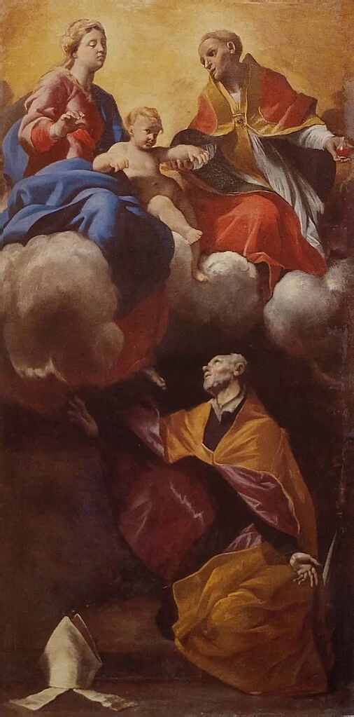 Giovanni Lanfranco 265 Apparizione della Vergine col Bambino a san Gennaro e ad un vescovo teatino Chiesa ss. Apostoli, Napoli