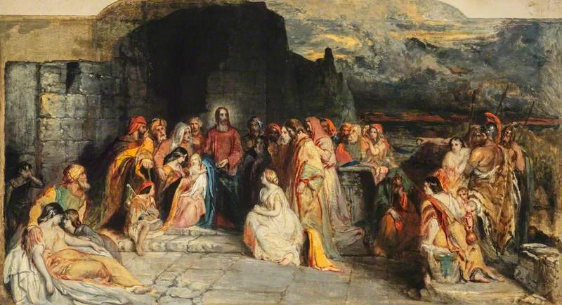 Robert Scott Lauder 56 Studio per Cristo insegna l'umiltà National Galleries of Scotland, Edinburgh