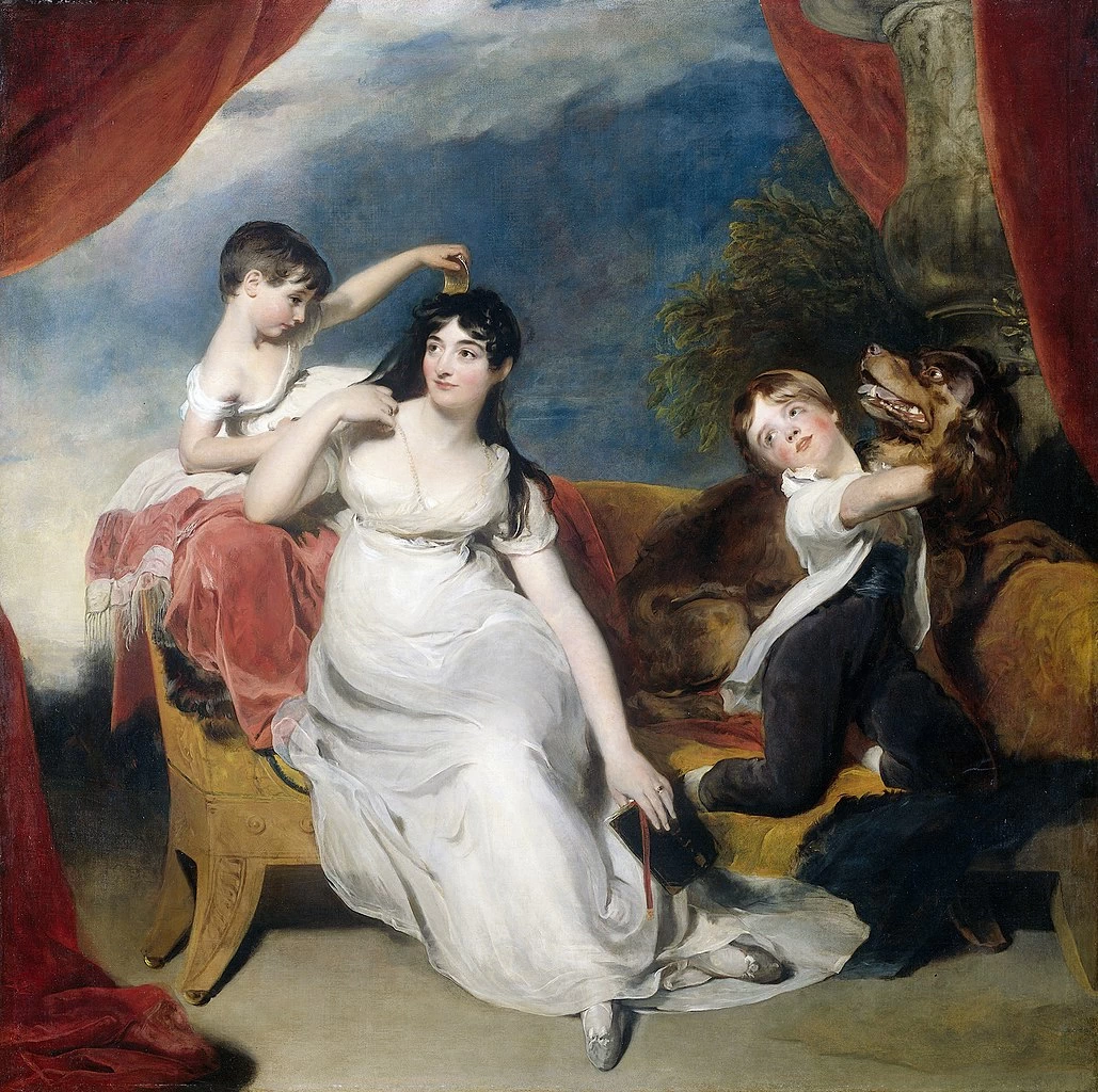 Thomas Lawrence 90 Ritratto di Maria Mathilda Bingham con due bambini Rijksmuseum