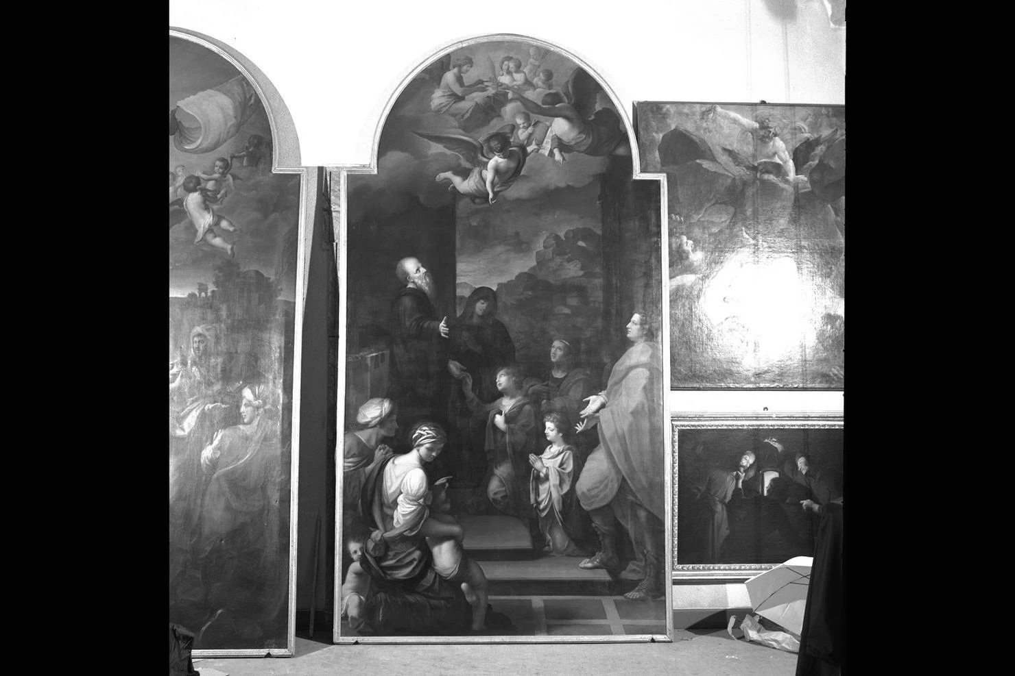 Giovanni Andrea Lazzarini 32 San Benedetto accoglie San Mauro e San Placido fanciulli Musei Civici, Pesaro