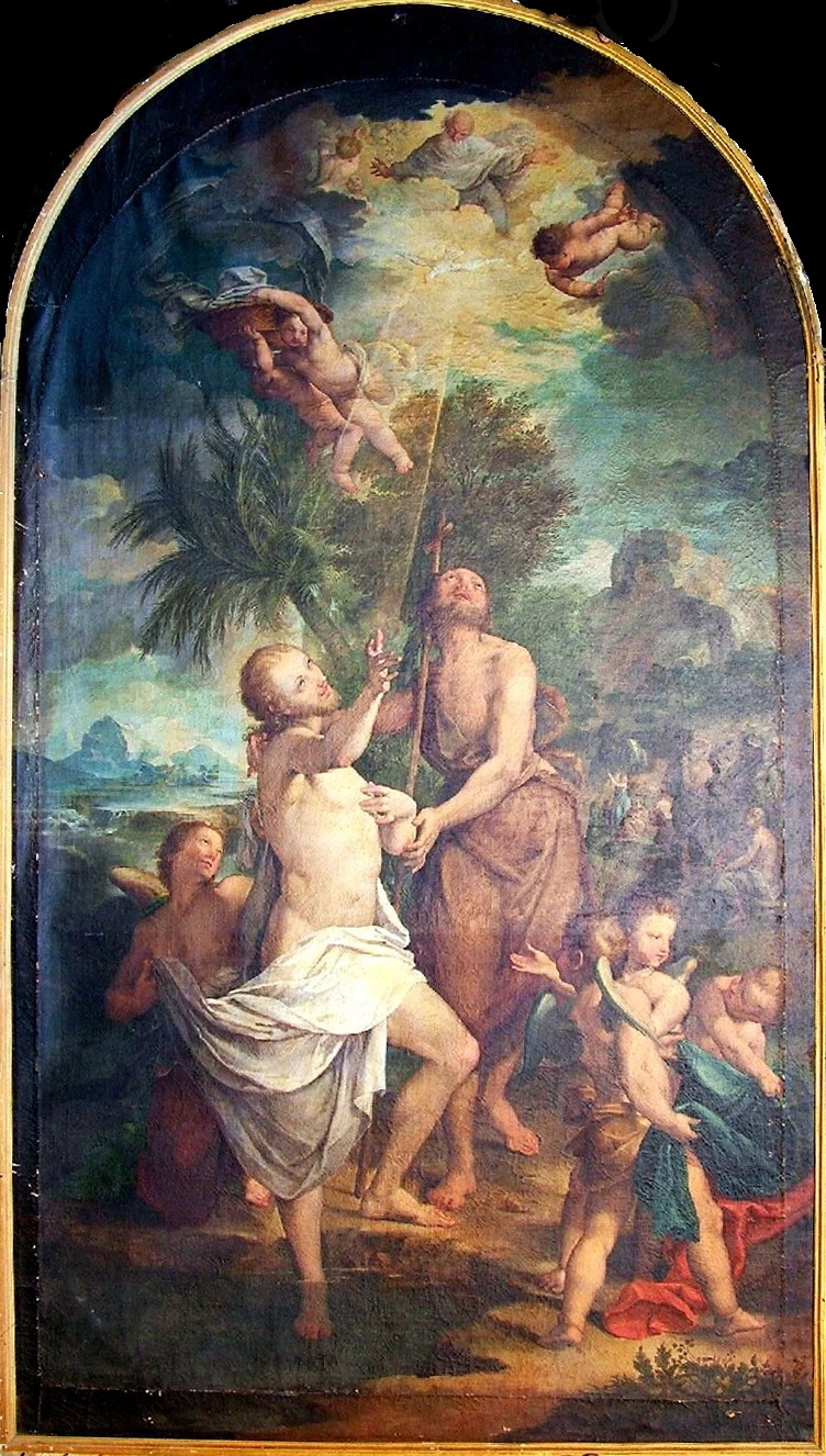 Giovanni Andrea Lazzarini 4 battesimo di Cristo Galleria Nazionale della Marche. Urbino