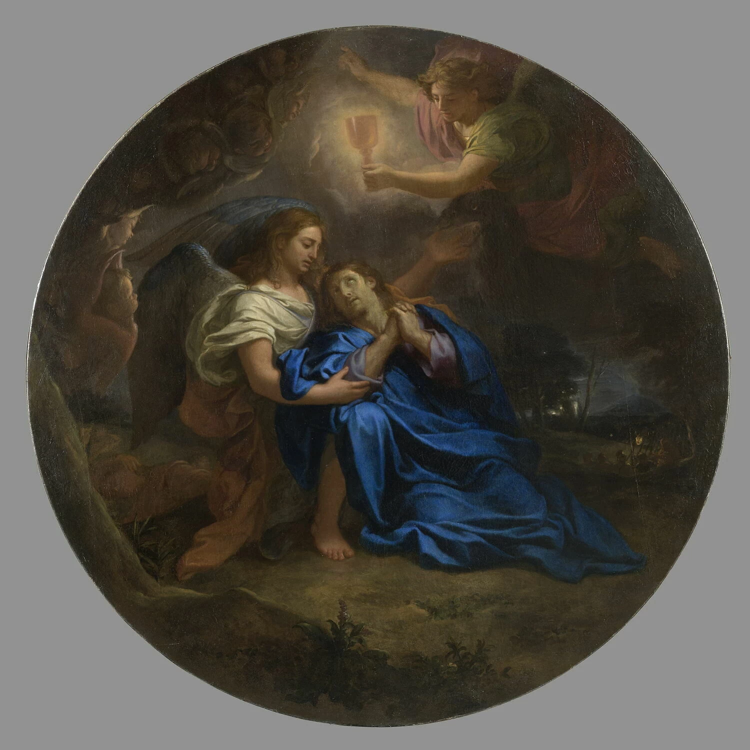 Charles Le Brun 239 Cristo nell'orto degli ulivi Museo del Louvre, Parigi