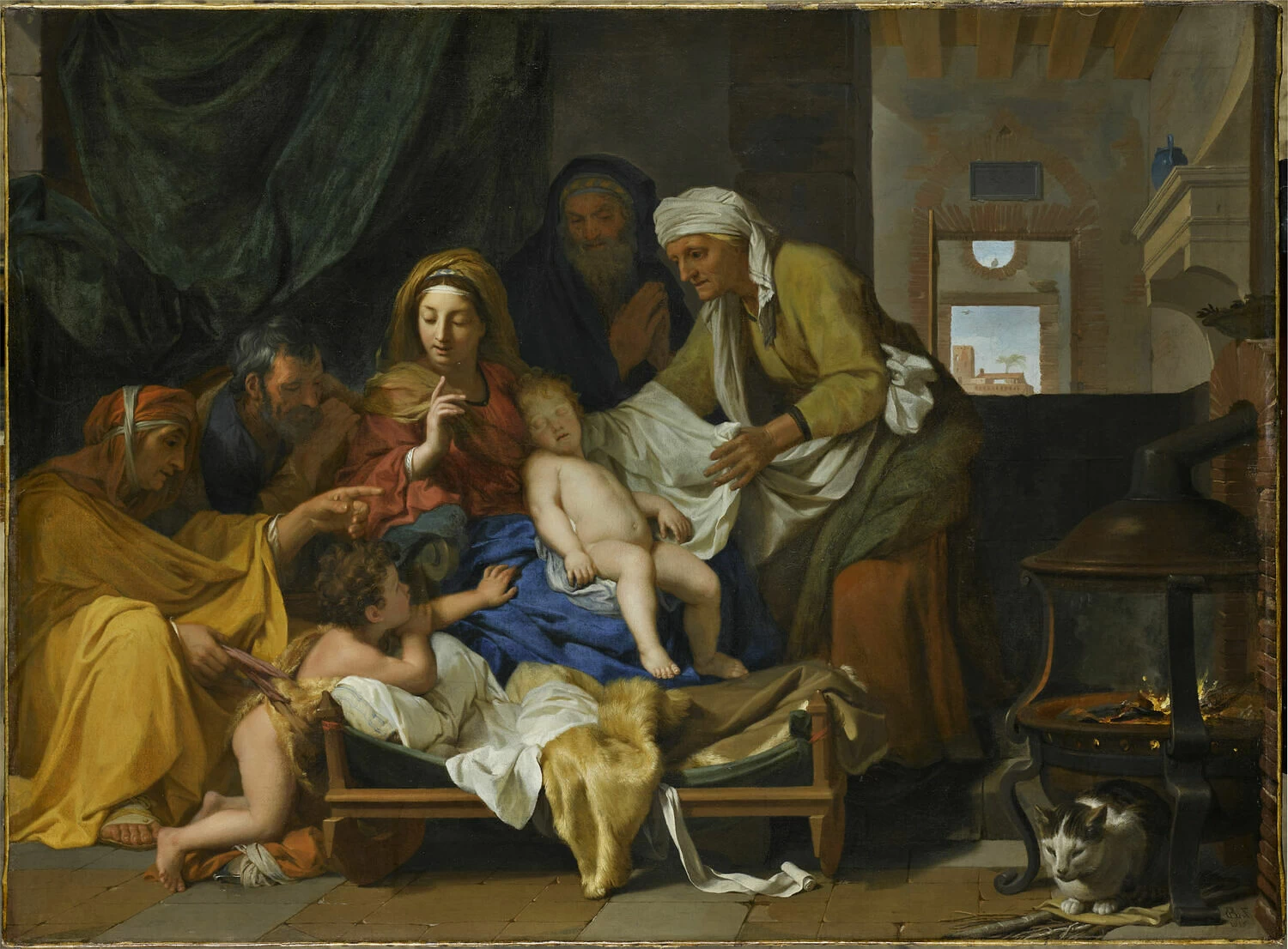 Charles Le Brun 243 Il sonno di Gesù Bambino o Il silenzio Museo del Louvre, Parigi