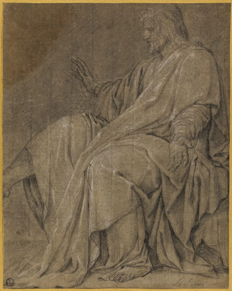 Eustache Le Sueur 133 Studio per San Luigi che guarisce i malati Art Institute of Chicago