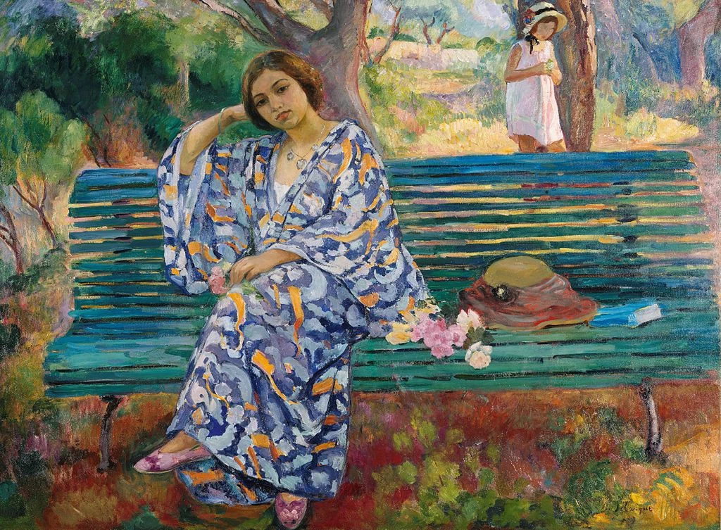 Joseph Henri Baptiste Lebasque 270 Sulla panca verde, Sanary, 1911 Wien Innenstadt, Albertina