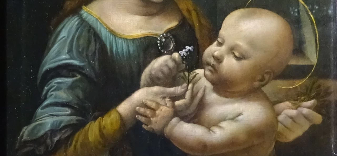 144 Madonna Benois The Hermitage, St. Petersburg dettaglio