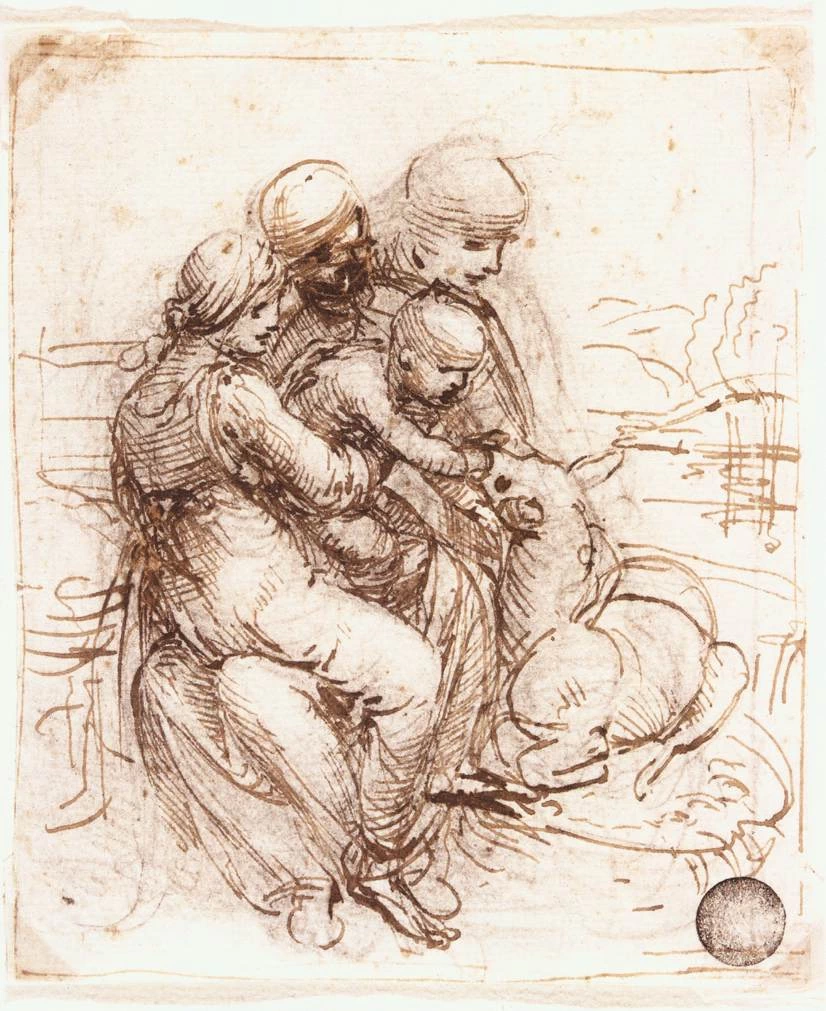 226 Studio di Sant'Anna, Maria, il Bambino Gesù e l'agnello Gallerie dell'Accademia di Venezia