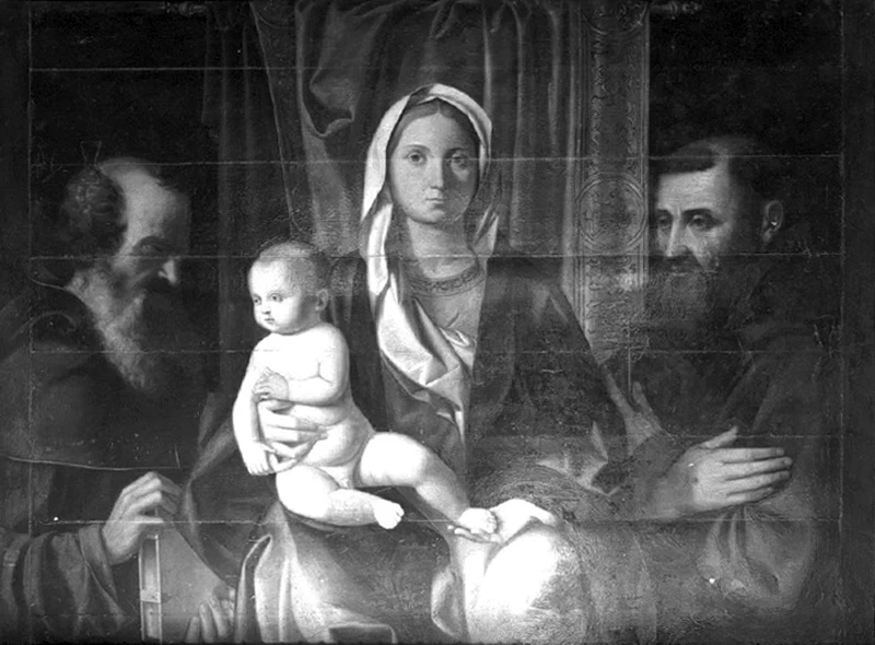 Ludovico Lipparini 11 Madonna con Bambino tra San Girolamo e San Francesco d'Assisi Chiesa di S. Maria degli Angeli, Venezia