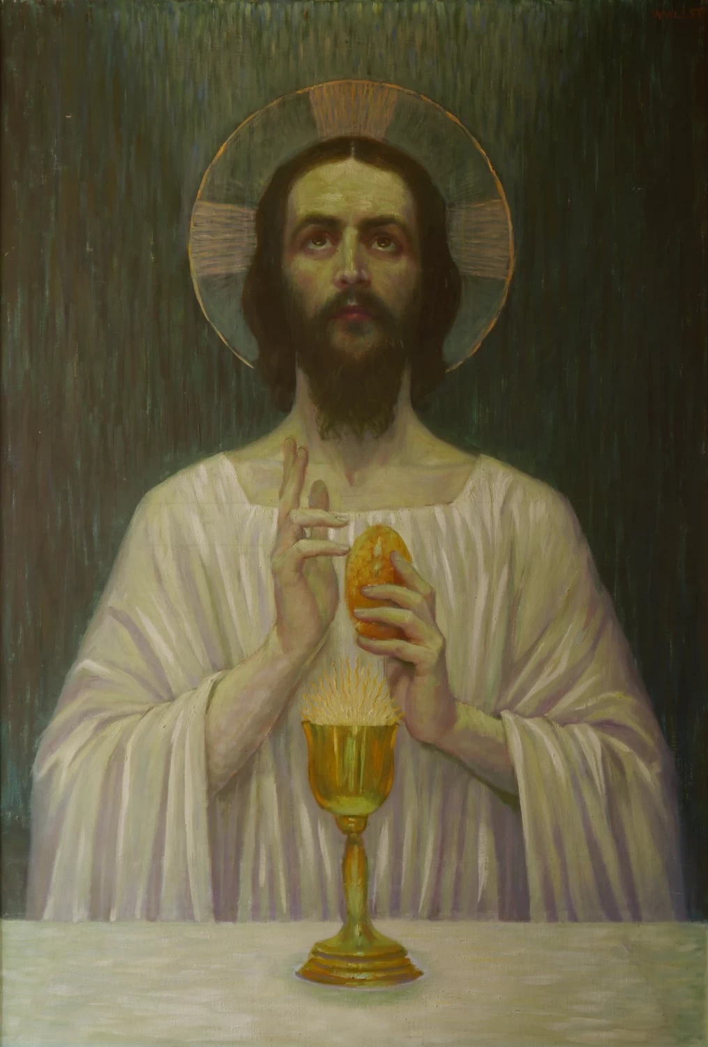 Wilhelm List 13 Gesù con pane e vino