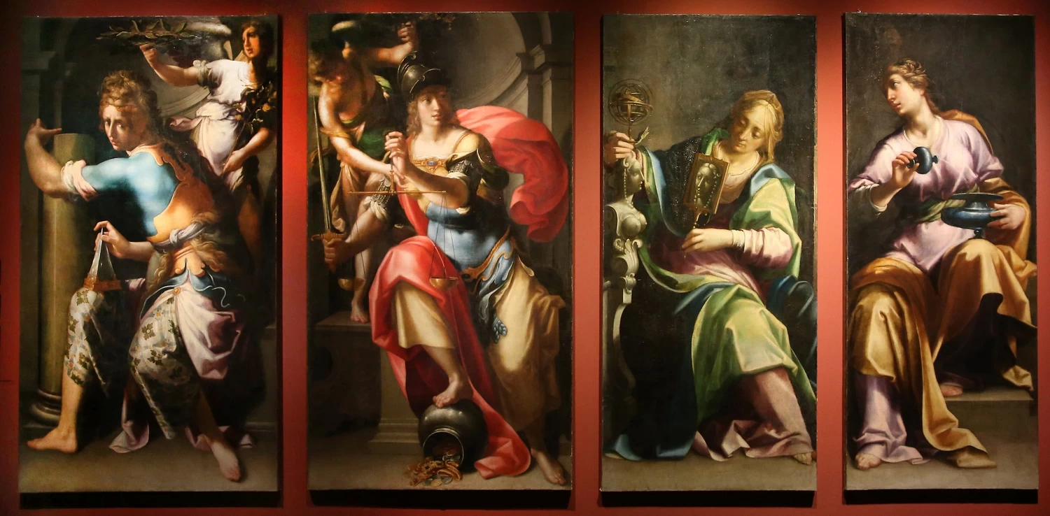 Aurelio Lomi 59 Le quattro virtù, 1606 S. Michele in Borgo, Pisa