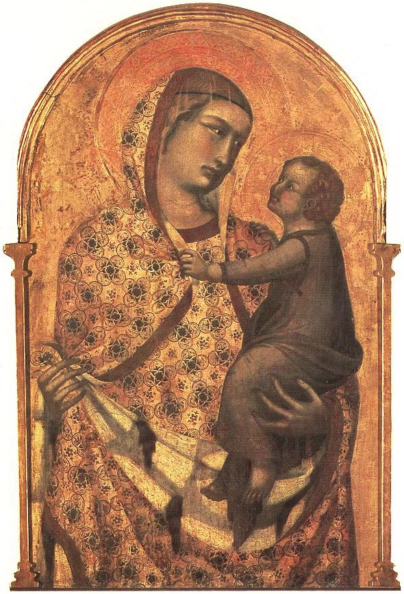 Madonna col Bambino - dettaglio dal polittico, Pieve di Santa Maria, Arezzo