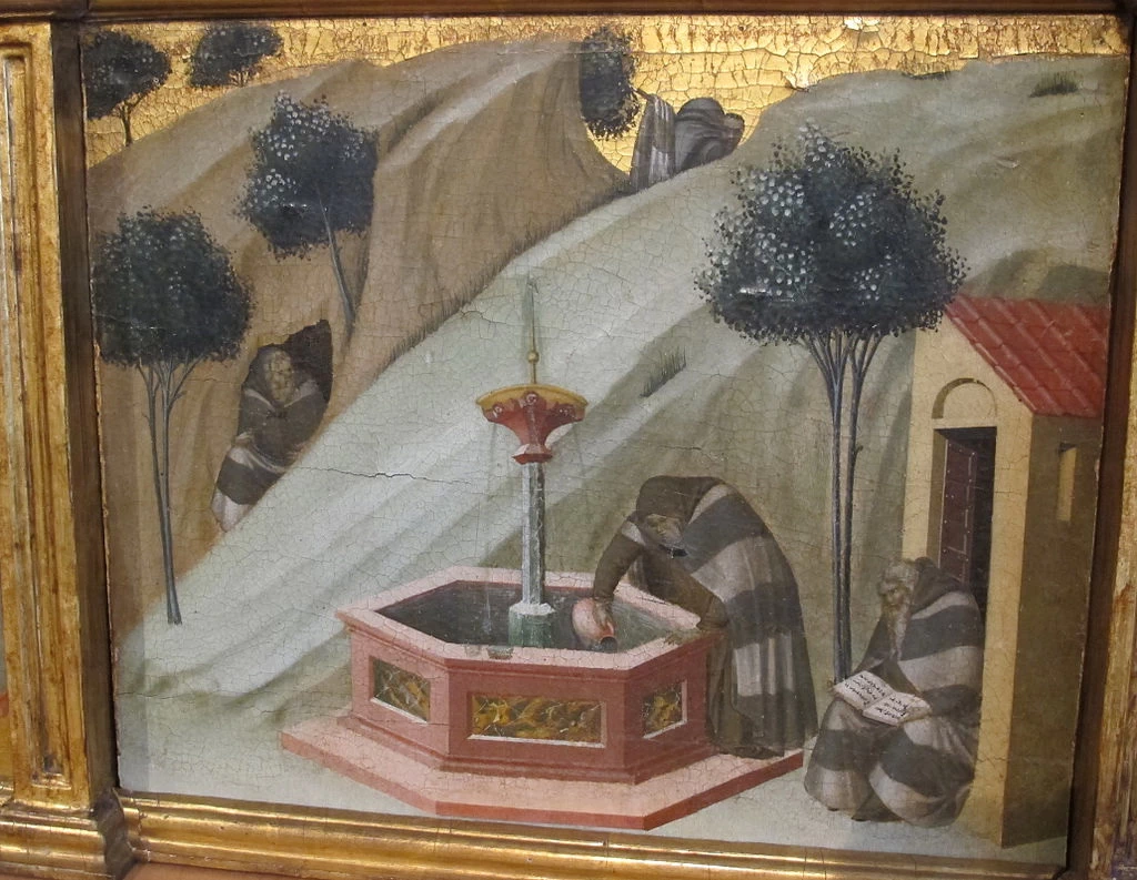 Pala del Carmine - Elia alla fontana, Museo Siena