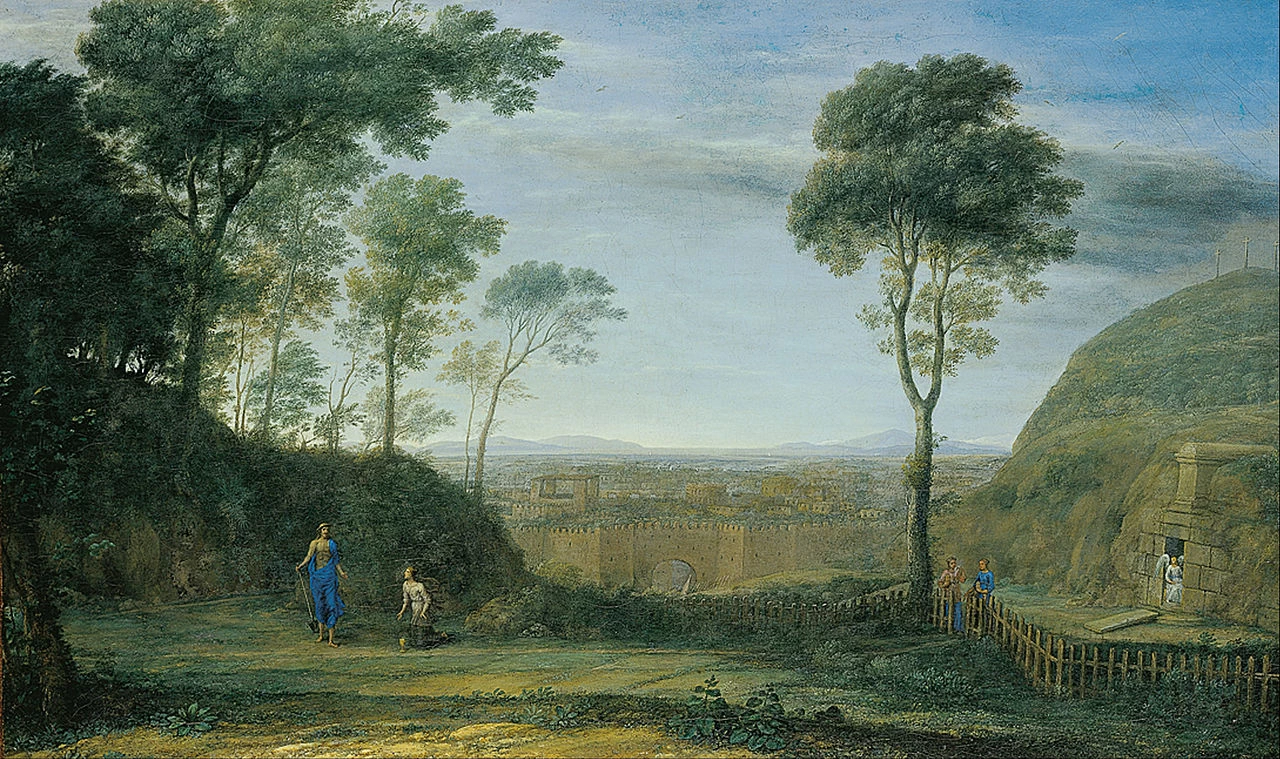 Claude Lorrain 58 Paesaggio con Cristo che appare a Maria Maddalena Städelsches Kunstinstitut und Städtische Galerie
