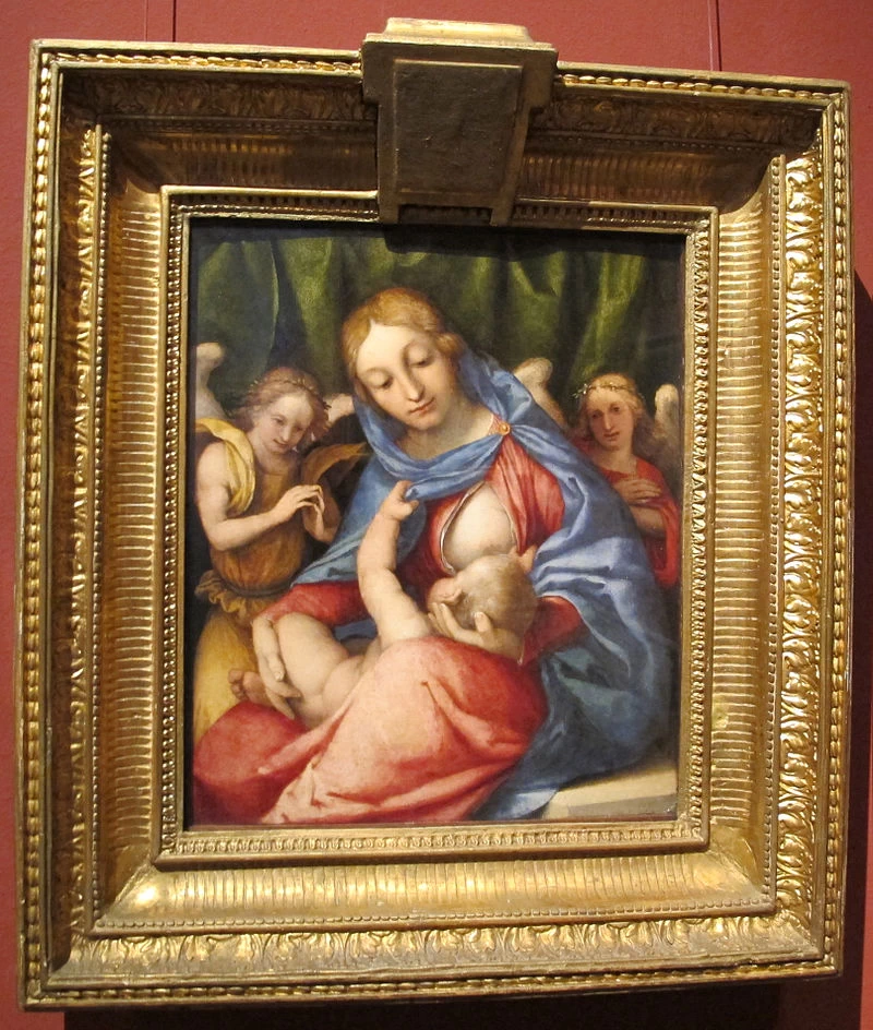 Madonna del latte con angeli