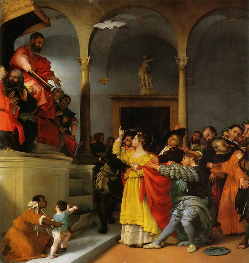 Santa Lucia davanti al giudice (1532), Pinacoteca Civica di Jesi