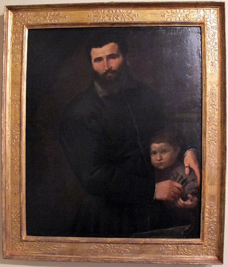 Ritratto del chirurgo Gian Giacomo Bonamigo col figlio Giovanni Antonio, 1544