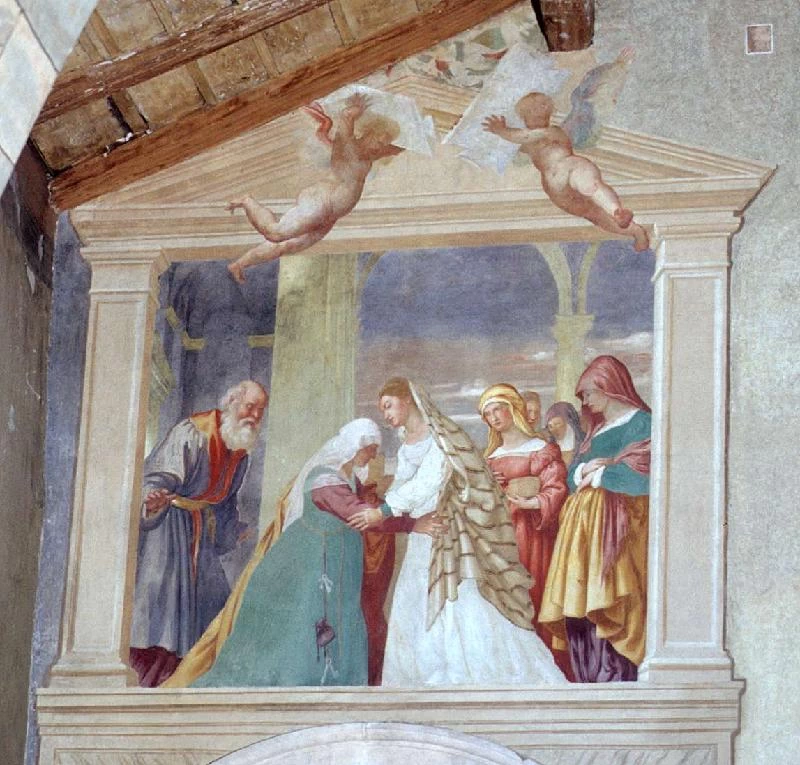 Maria visita Sant'Elisabetta - 1525
