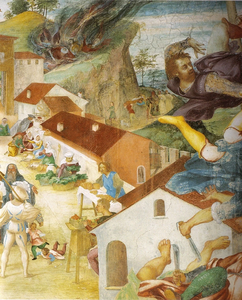 Storie di santa Barbara - Il mercato, Trescore