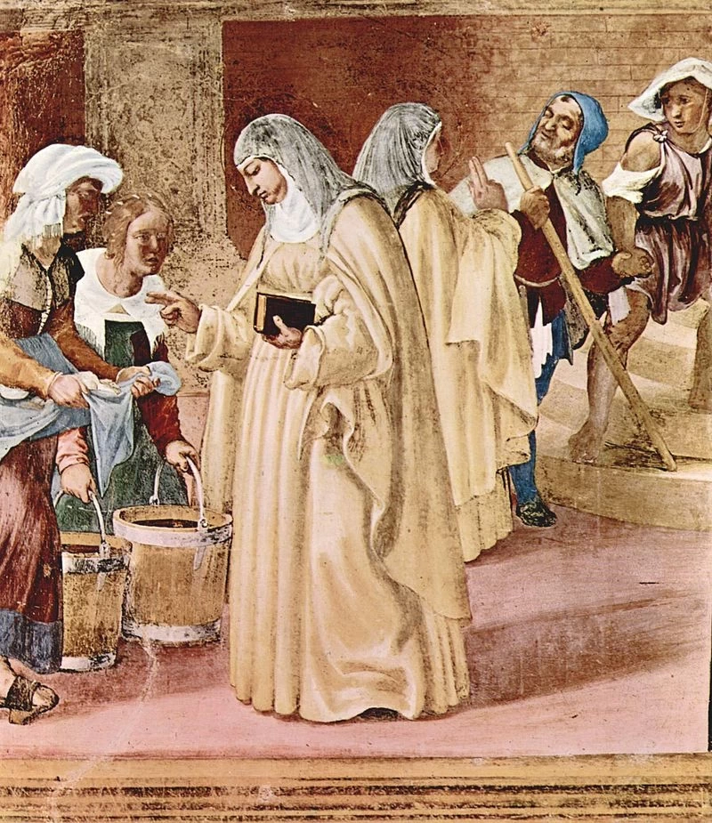 Storie di santa Barbara - Miracolo di santa Brigida, Trescore