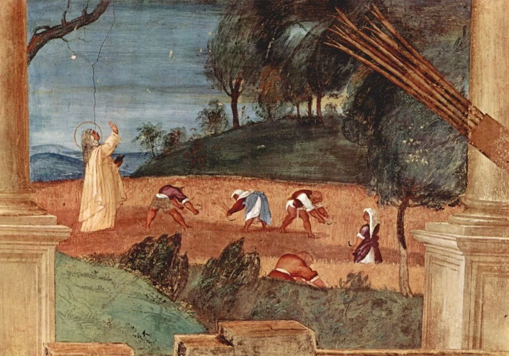 Storie di santa Barbara - Santa Brigida allontana l'uragano, Trescore