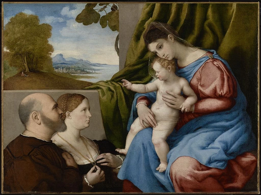 Madonna col Bambino e due donatori - Los Angeles