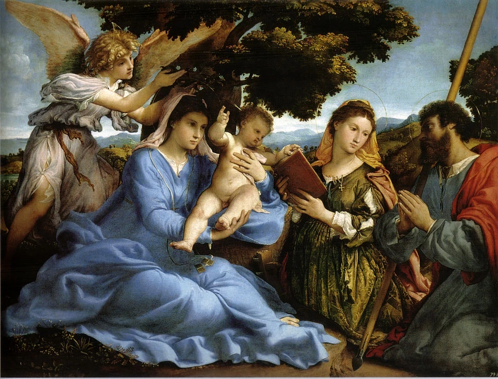 Madonna col Bambino tra i santi Caterina d'Alessandria e Giacomo - Vienna