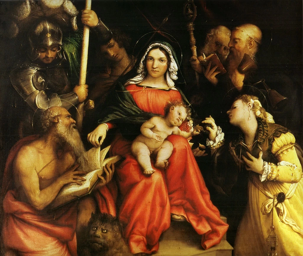 Matrimonio mistico di santa Caterina d'Alessandria e santi - Roma