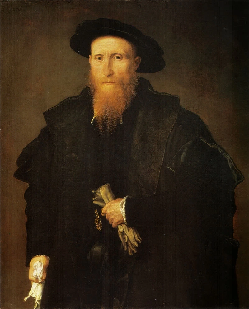 Ritratto di gentiluomo anziano coi guanti - Milano