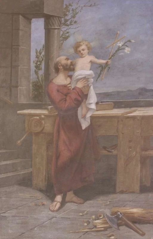Ponziano Loverini 51 San Giuseppe con Gesù Bambino