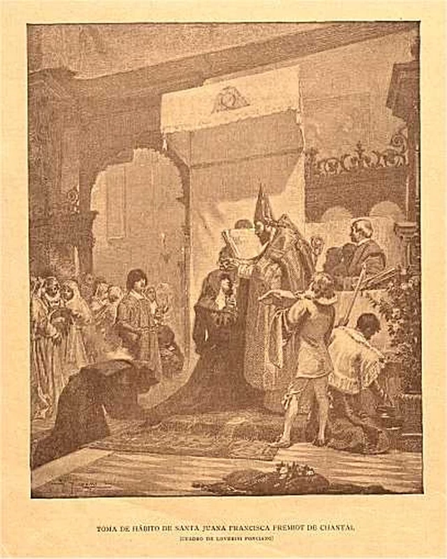 Ponziano Loverini 66 Vestizione di Santa Giovanna Francesca Fremiot di Chantal