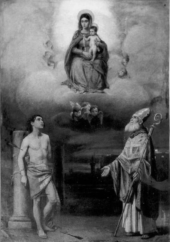 Albano Lugli 41 Madonna con Bambino, San Sebastiano e San Fabiano San Felice sul Panaro, Modena