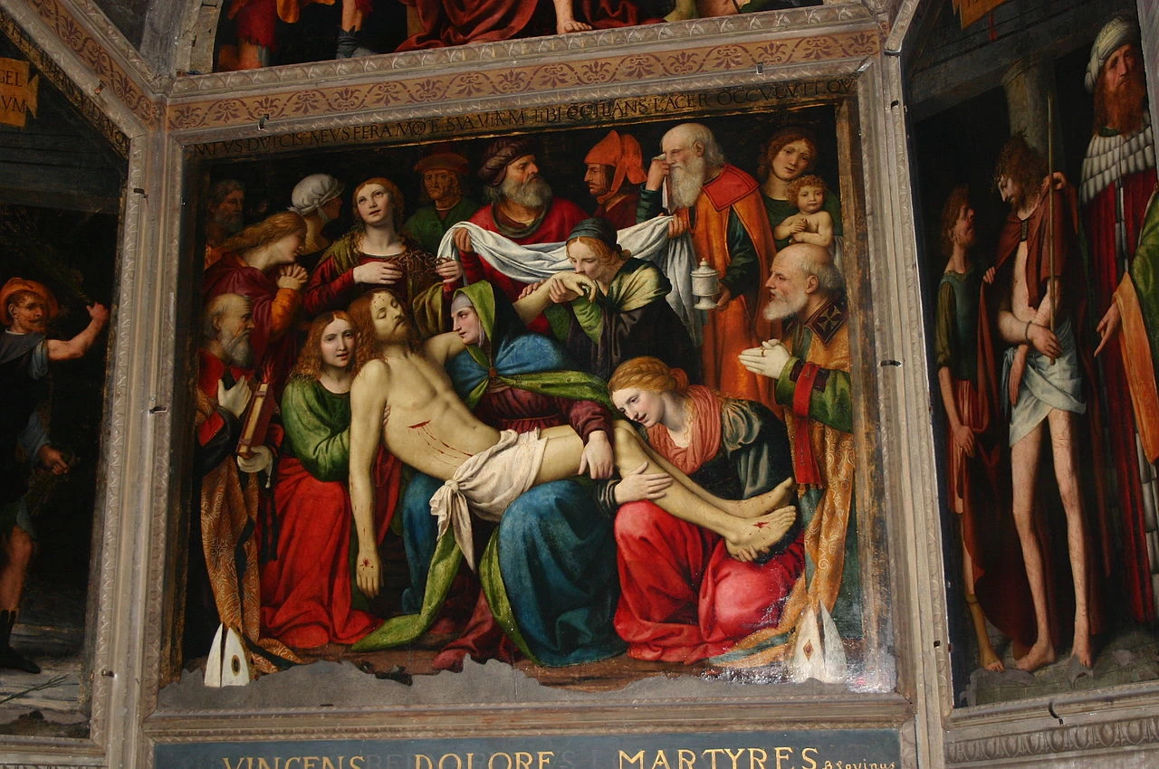Deposizione - Milano, S. Giorgio al Palazzo, Cappella SS. Sacramento (1516)