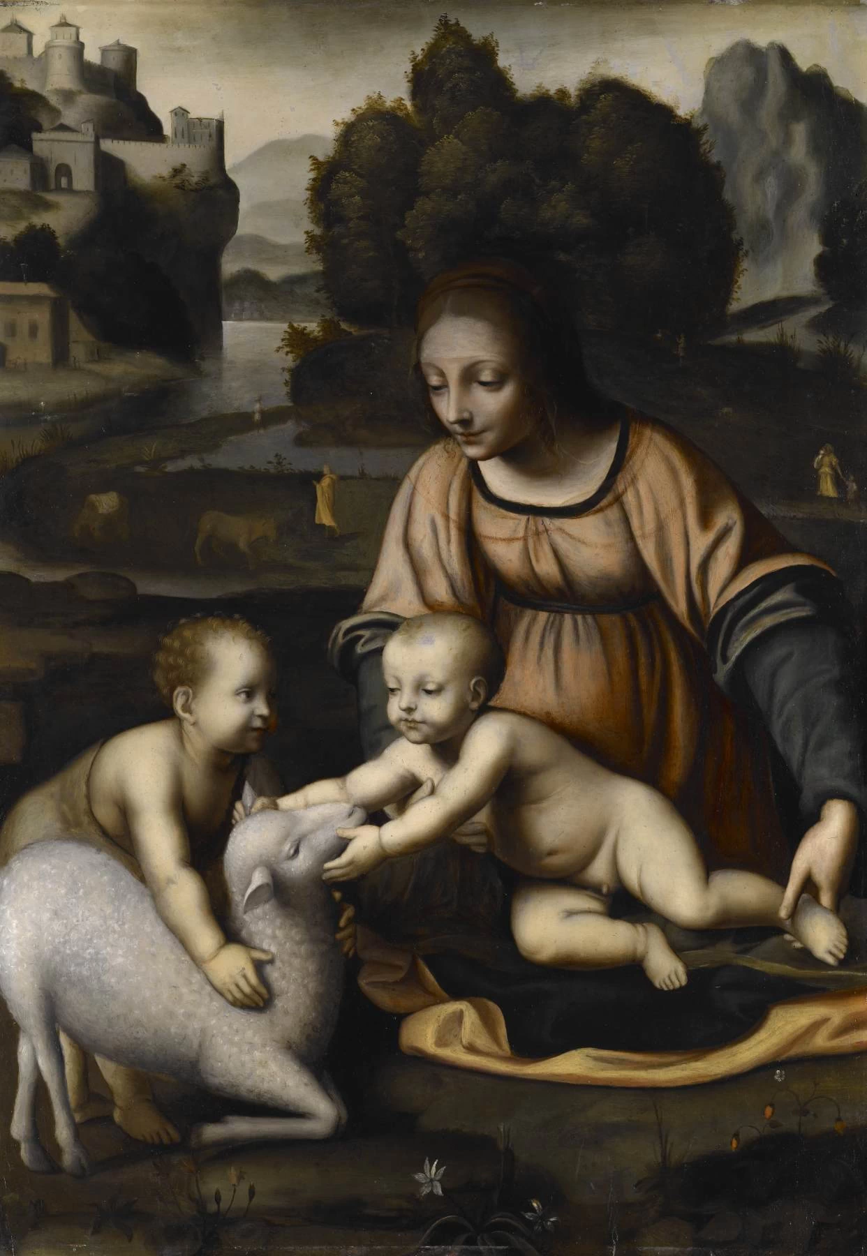 Madonna con Bambino e San Giovanni Battista e l'Agnello - Museum of Art, Indianapolis