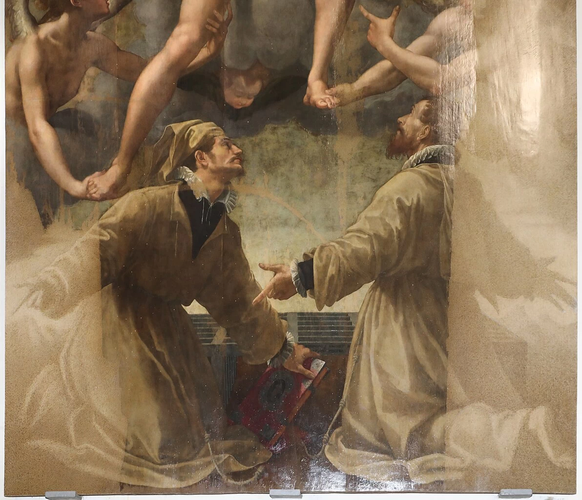 Girolamo Macchietti 23 Gloria di san Lorenzo e confratelli collegiata di Sant'Andrea dettaglio