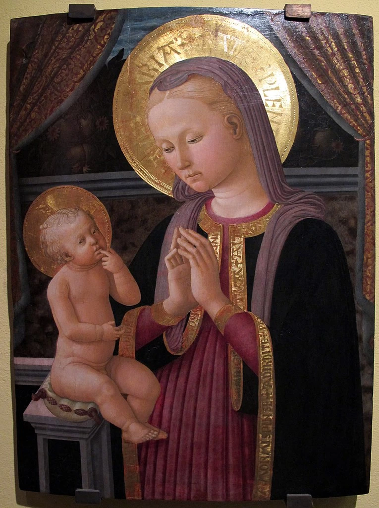 Zanobi Machiavelli 19 Madonna in adorazione del Bambino