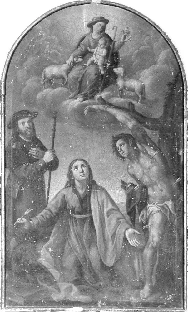 Carlo Magini 60 Madonna pastorella con San Rocco, San Giovanni evangelista e San Sebastiano Fossombrone