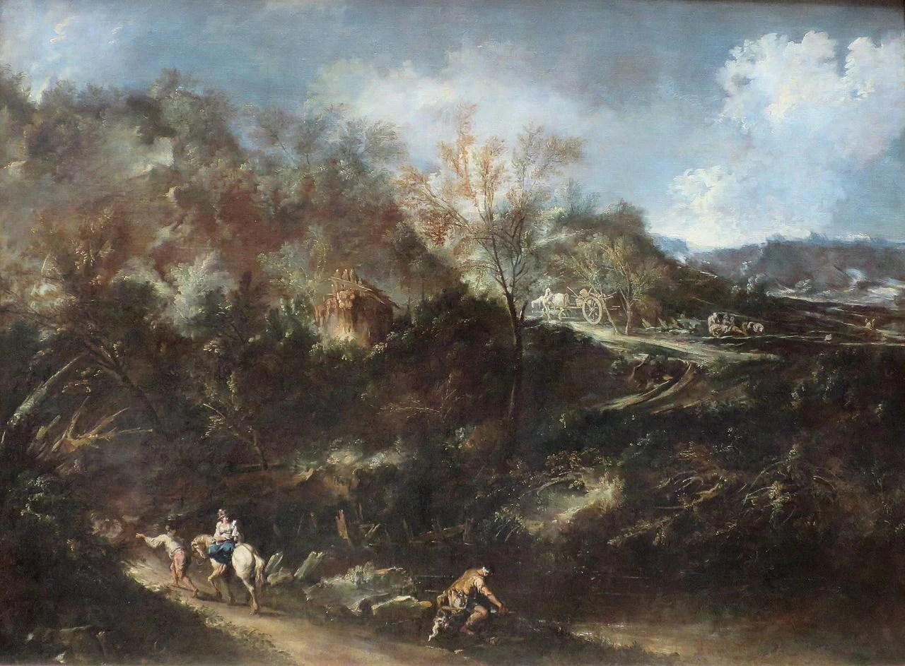 Alessandro Magnasco 122 Paesaggio montuoso Hermitage, San Pietroburgo