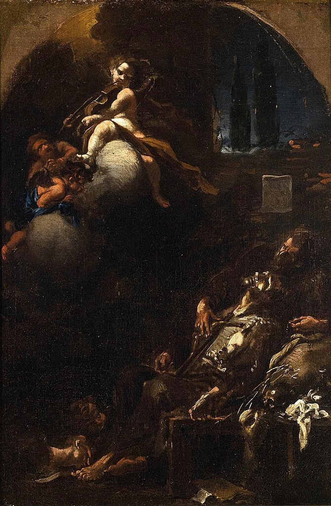 Alessandro Magnasco 138 San Francesco d'Assisi confortato dall'angelo Museu Nacional de Belas Arte, Buenos Aires