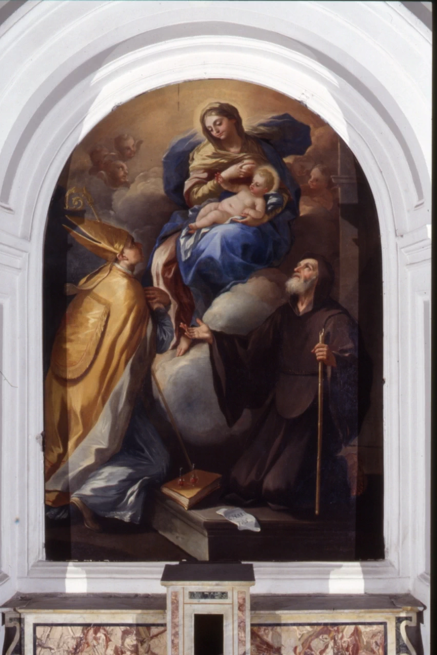 Nicola Malinconico 35 Madonna con Bambino tra San Gennaro e San Francesco di Paola Napoli