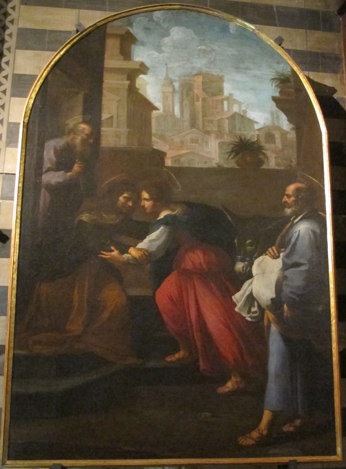 Rutilio Manetti 11 Battistero di Siena, Visitazione in deposito da s. Stefano alla Lizza