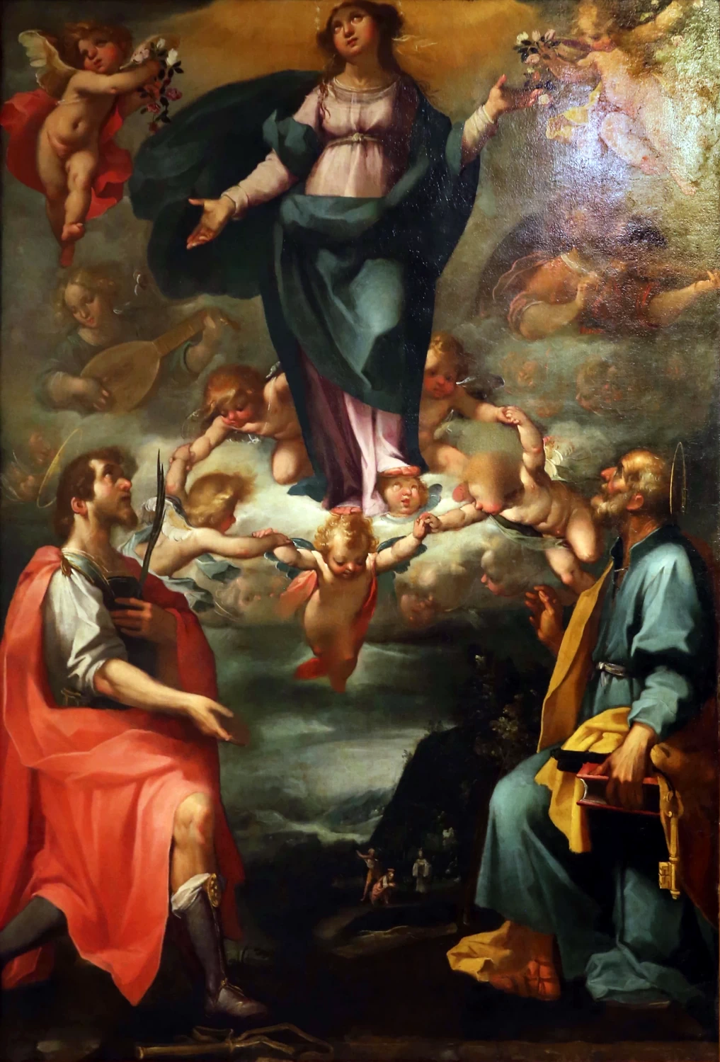 Rutilio Manetti 8 assunzione della Vergine tra i ss. Pietro e Albano, da s. Albano a Quinciano (Monteroni) Museo d'Arte Sacra della Val d'Arbia, Buonconvento