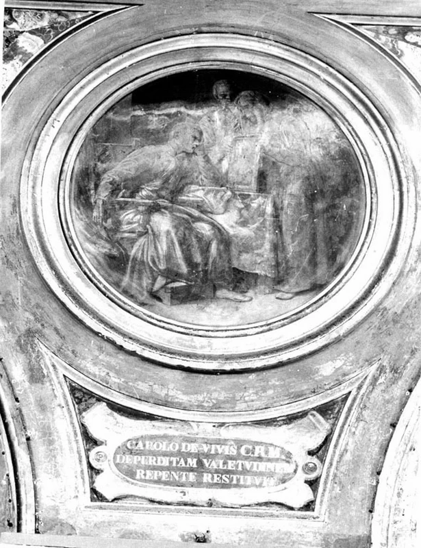 Francesco Manno 30 san Francesco Caracciolo in ritratto risana miracolosamente Carlo de Vivis Chiesa di S. Lorenzo in Lucina, Roma