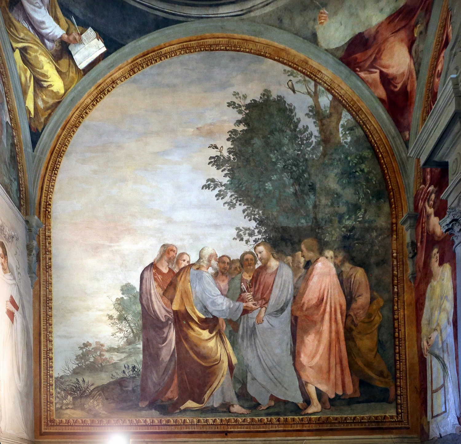 Giovanni Mannozzi 37 Badia a Settimo Cappella di San Quintino Consegna delle chiavi a san Pietro