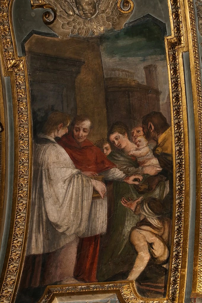 Giovanni Mannozzi 87 Cappella di san carlo Borromeo. Elemosina di san carlo Santa Maria ai Monti, Roma